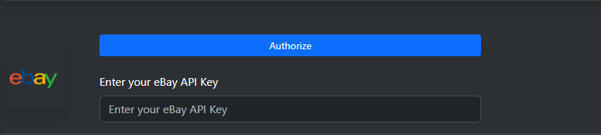 eBay Authorization Settings Page